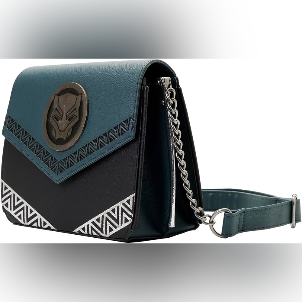 LOUNGEFLY BLACK PANTHER WAKANDA FOREVER
CROSSBODY BAG NWT - Picture 2 of 12